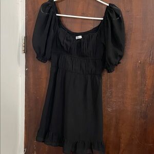 Hollister Black Smocked Dress